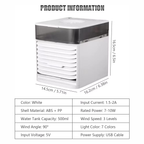 ❄️🌈Aire Acondicionado Portátil Ultra Air Cooler 7 Luces Led🥵