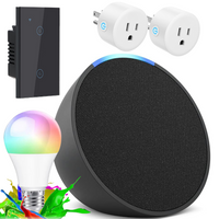 Thumbnail for Combo Asistente Alexa Echo Pop Bombillo Interruptor Enchufes
