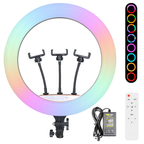 Aro De Luz 45 Cm Rgb Led Trípode Pro