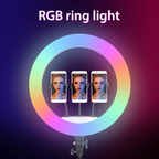Aro De Luz 45 Cm Rgb Led Trípode Pro
