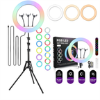 Aro De Luz 45 Cm Rgb Led Trípode Pro