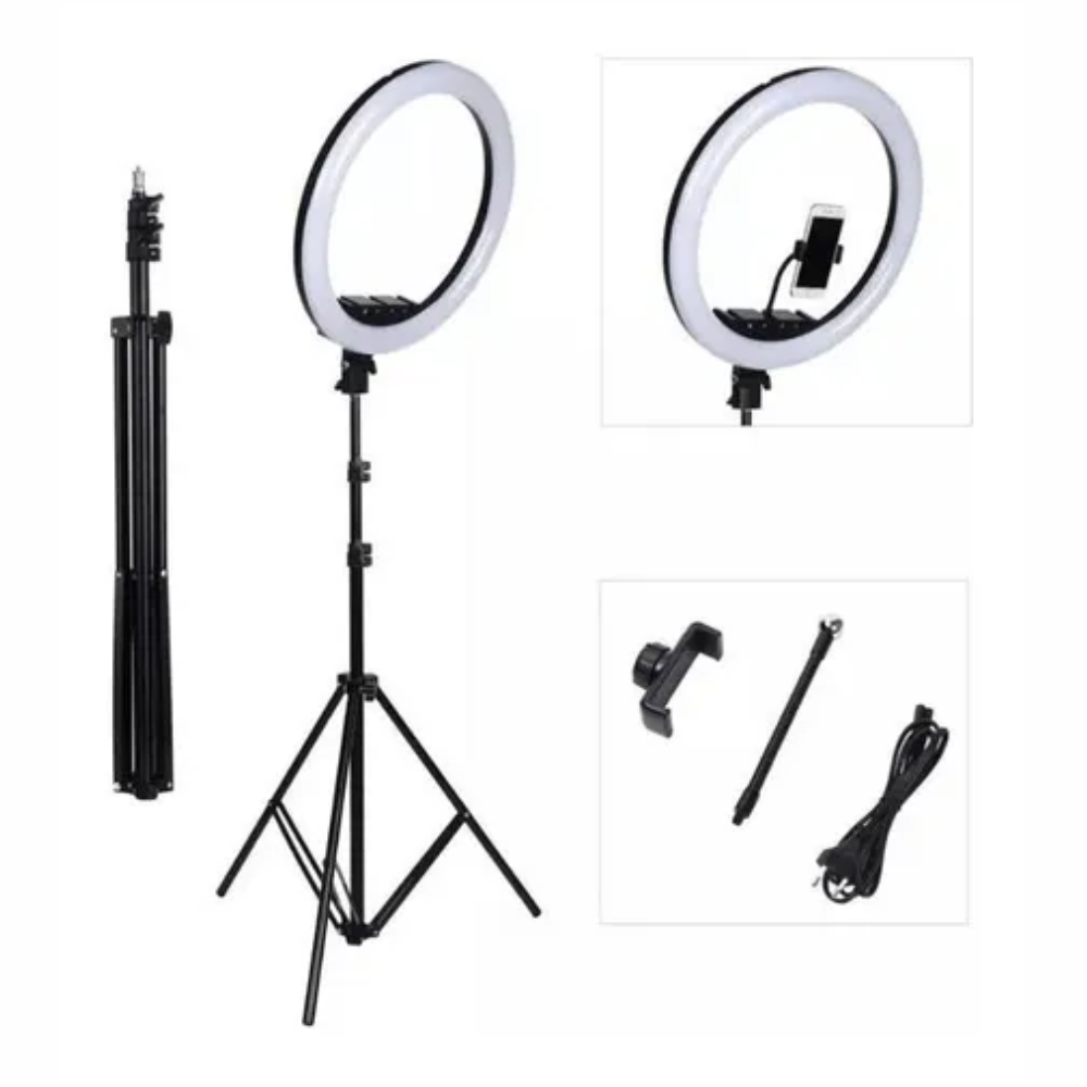 Aro Luz 26 Cm Led Cálido Trípode Profesional 2 Mts Inteligente