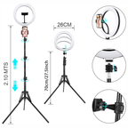 Aro Luz 26 Cm Led Cálido Trípode Profesional 2 Mts Inteligente