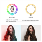 Aro De Luz 30 Cm Rgb Led Con Trípode Profesional 2 Mts