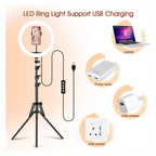Aro De Luz 30 Cm Rgb Led Con Trípode Profesional 2 Mts