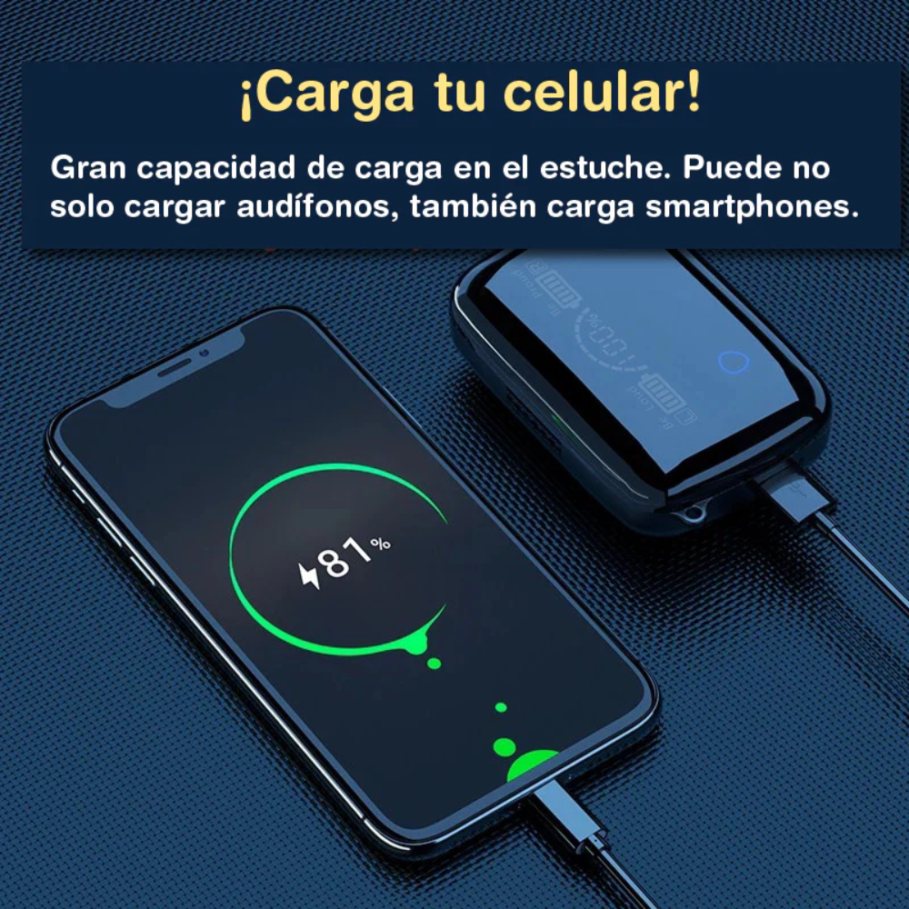Audífonos Bluetooth Recargables Con Power Bank M19 Digital