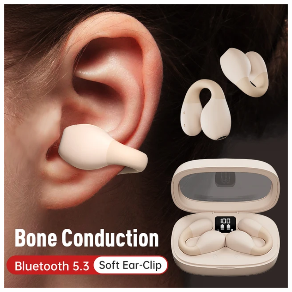 Audífonos Conducción Ósea Clic Inalámbricos Bluetooth P3 Silicona