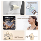 Audífonos Conducción Ósea Clic Inalámbricos Bluetooth P3 Silicona