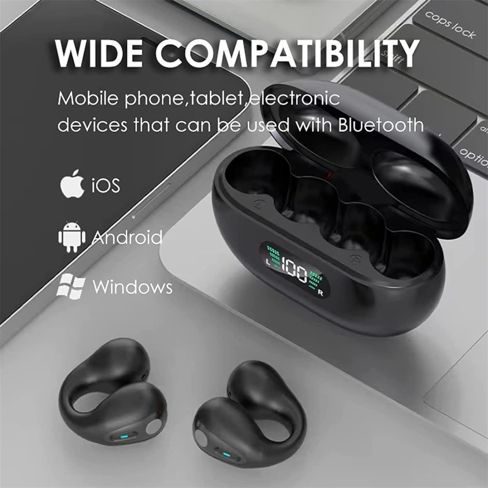 Audífonos Conducción Ósea Clic Inalámbricos Bluetooth P3 Silicona