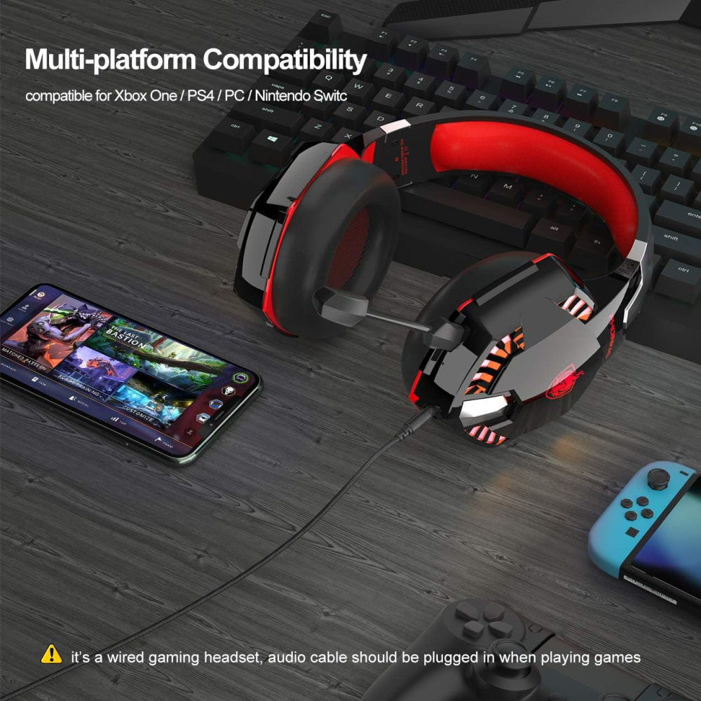 Audífonos Gamer Bluetooth Inalámbricos G2000 Pro Phoinikas
