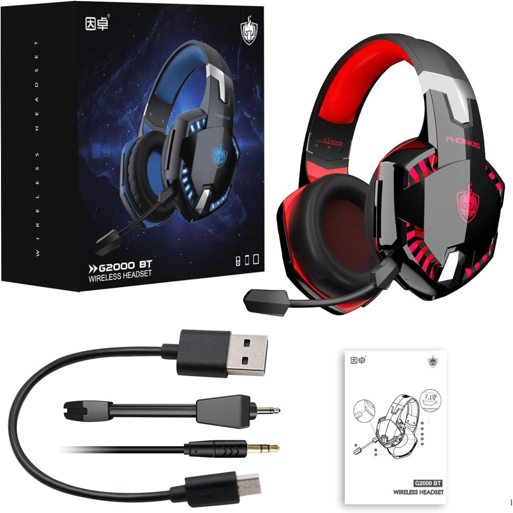 Audífonos Gamer Bluetooth Inalámbricos G2000 Pro Phoinikas