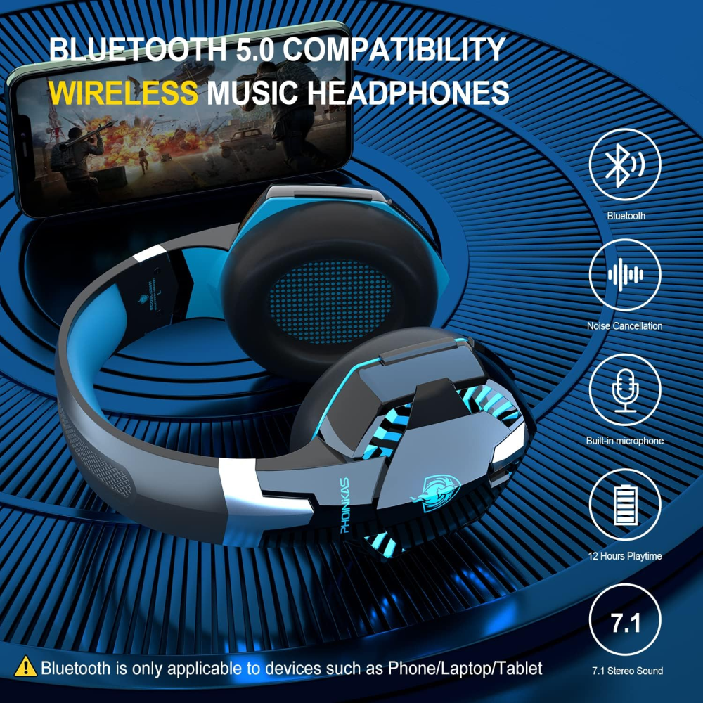 Audífonos Gamer Bluetooth Inalámbricos G2000 Pro Phoinikas
