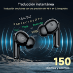 Audífonos Traductores Idiomas Inteligentes Bluetooth Portátil