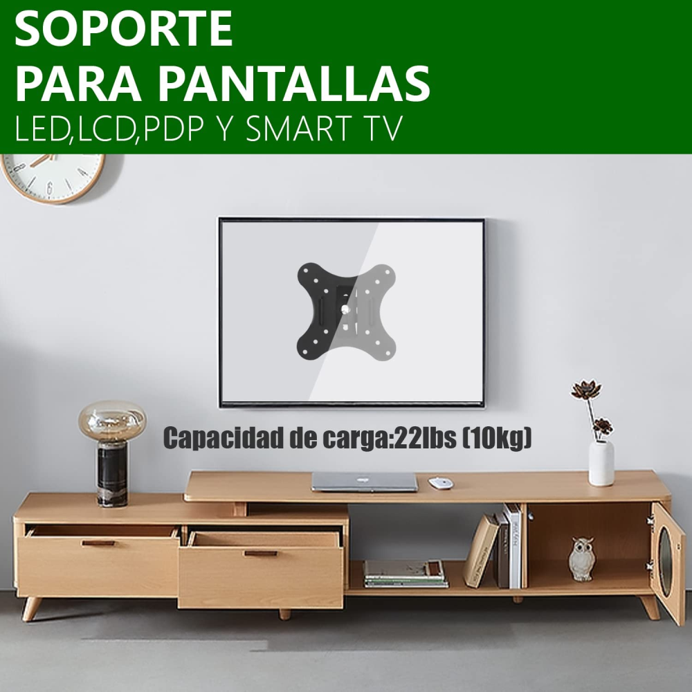 Soporte Movible Para Monitor Y Tv De 10 A 32 Pulgadas An210