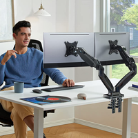Thumbnail for Base Neumática De Escritorio Para Monitor Doble 17-33 An-110