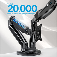 Thumbnail for Base Neumática De Escritorio Para Monitor Doble 17-33 An-110