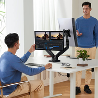 Thumbnail for Base Neumática De Escritorio Para Monitor Doble 17-33 An-110