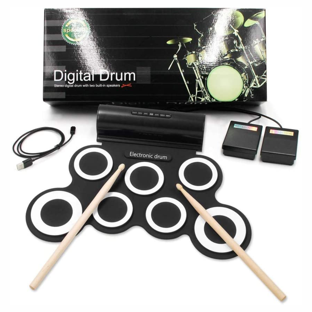 Batería Electrónica Musical Drum 7kid Portátil Altavoz