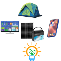 Thumbnail for Bateria Solar Estacion Carga Portatil Multiconexion 4 Bombillos Panel 20w