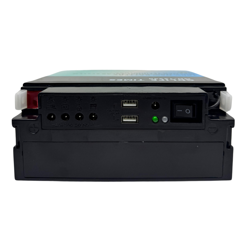 Bateria Solar Estacion Carga Portatil Multiconexion 4 Bombillos Panel 20w