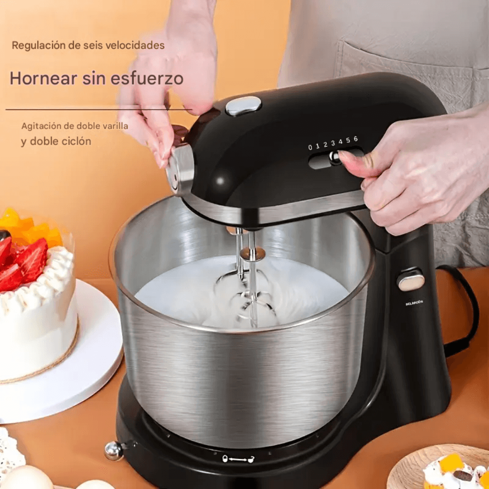 Batidora Pedestal Bowl En Acero Inoxidable 6 Velocidades