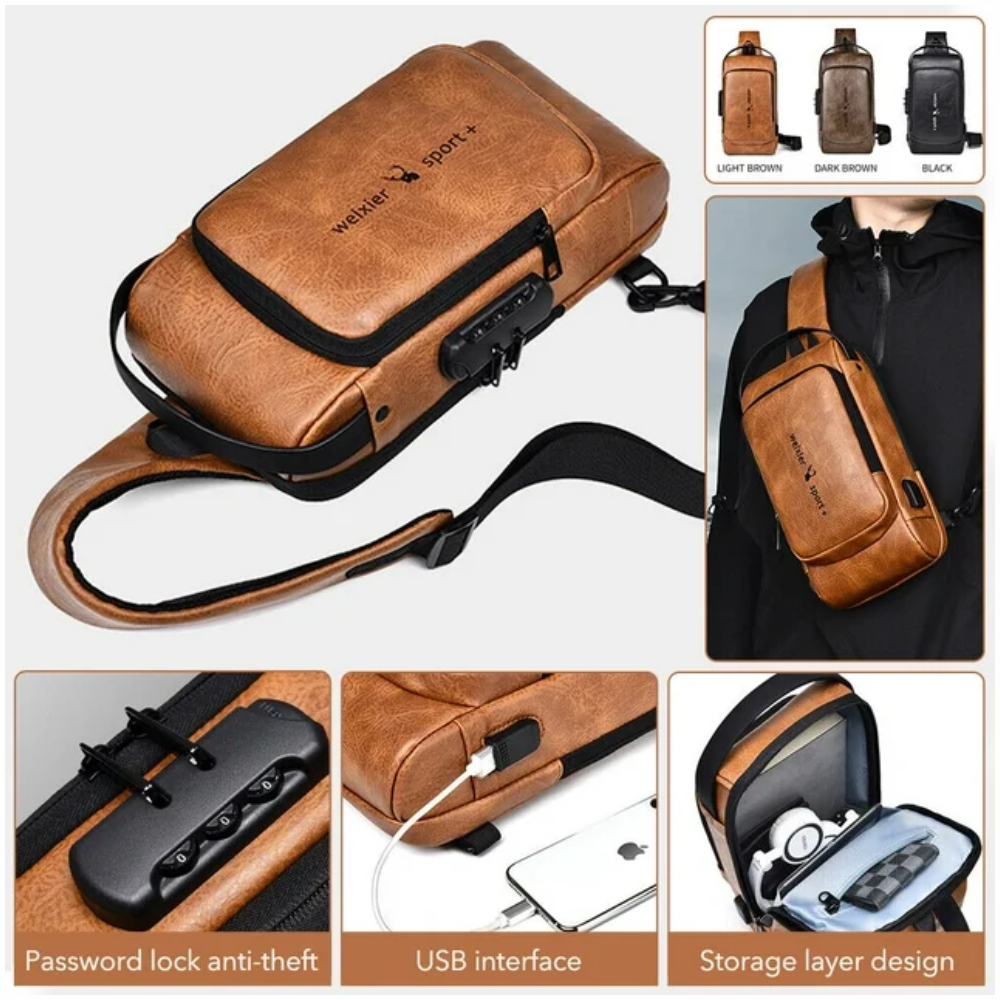 🎒🔒Bolso Maleta Antirrobo Con Clave De Seguridad Weixier Sport🧳⚡