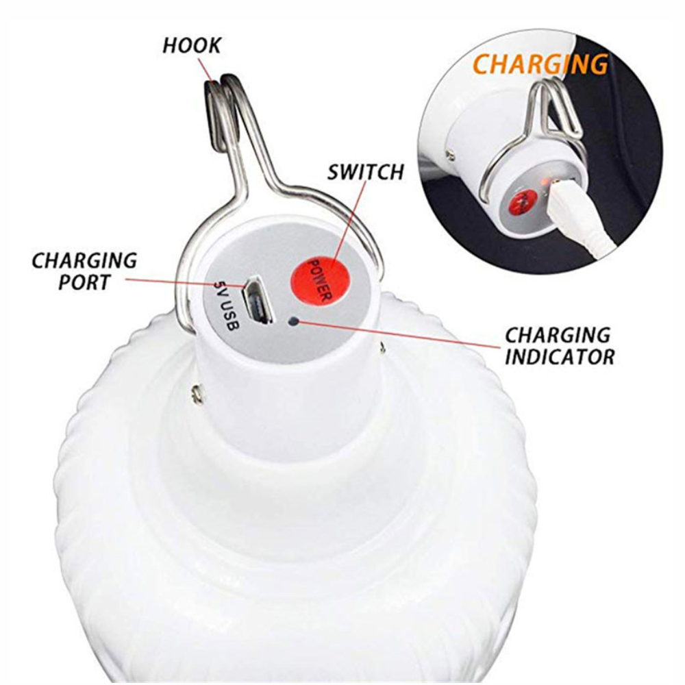 Bombillo Led Recargable Lampara De Emergencia 100w