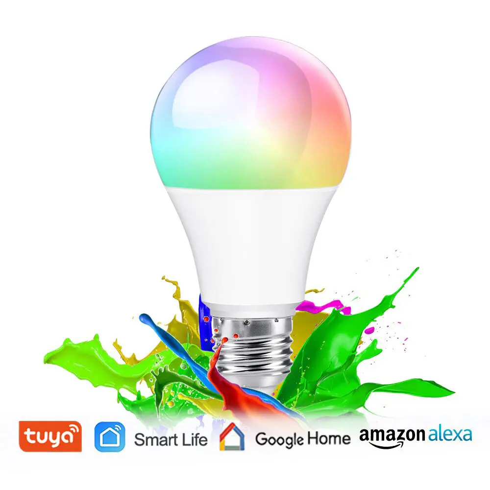 Bombillo Led Inteligente Wifi Multicolor Alexa Y Google Home