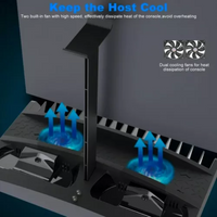 Thumbnail for Base Refrigerante Para Play Ps4 Slim Pro Porta Audifonos Ipe