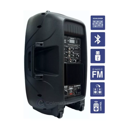 Cabina De Sonido 15 Pulgadas Profesional Activa Sonivox 120w