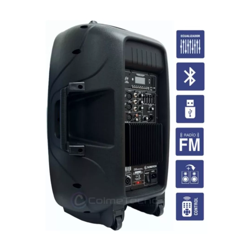 Cabina De Sonido 15 Pulgadas Profesional Activa Sonivox 120w