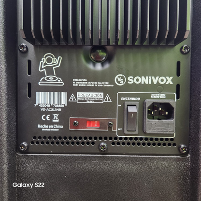 Cabina De Sonido 12 Pulgadas Profesional Activa Sonivox C312