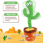 Cactus Bailarín Imita Voces Con Canciones Incluidas