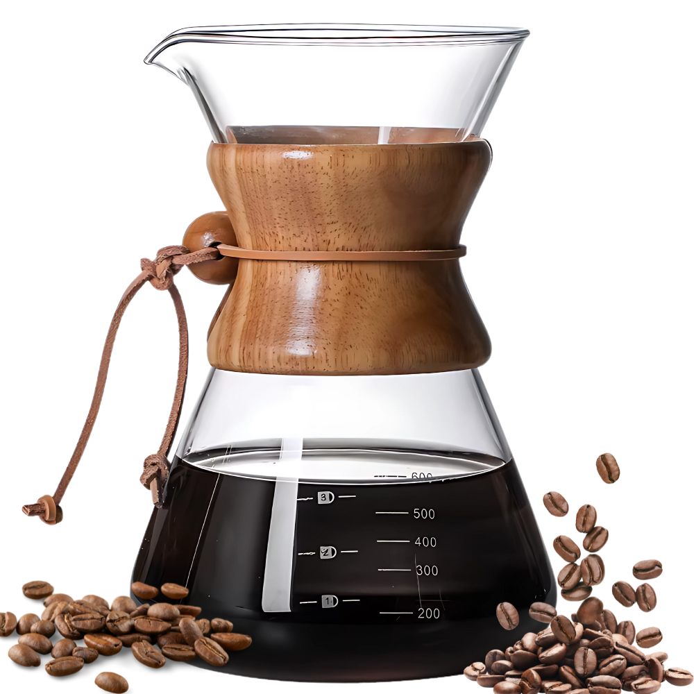 Cafetera Chemex Método Filtrado 600 Ml Vidrio Borosilicato