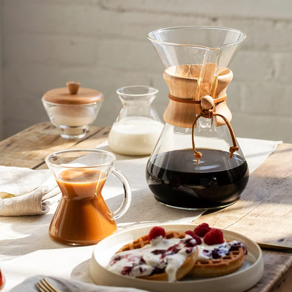 Cafetera Chemex Método Filtrado 800 Ml Vidrio Borosilicato