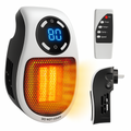 Calefactor Portátil Eléctrico 500W Control Digital Cerámico