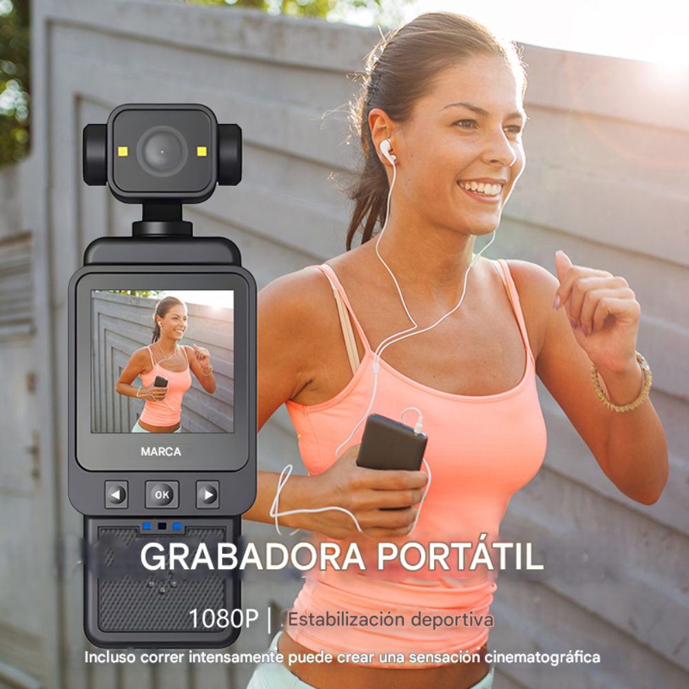 Grabadora Cámara Deportiva Body Cam Viajes Dv01 1080 Wifi