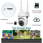 Camara De Seguridad Wifi Robotica 2 Antenas Vision Nocturna