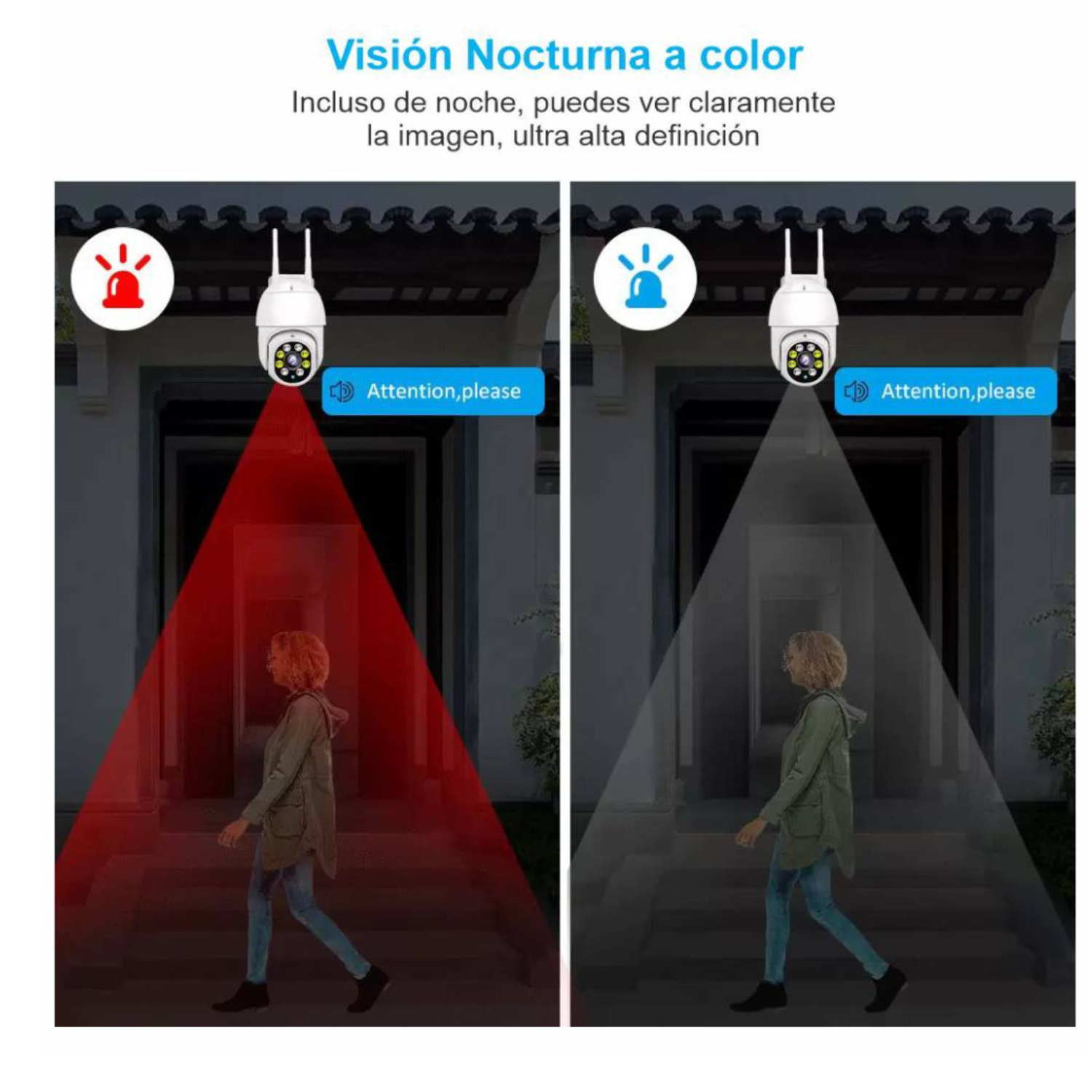 Cámara De Seguridad Wifi Interior Exterior Impermeable Al-6