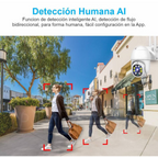 Cámara De Seguridad Wifi Interior Exterior Impermeable Al-6