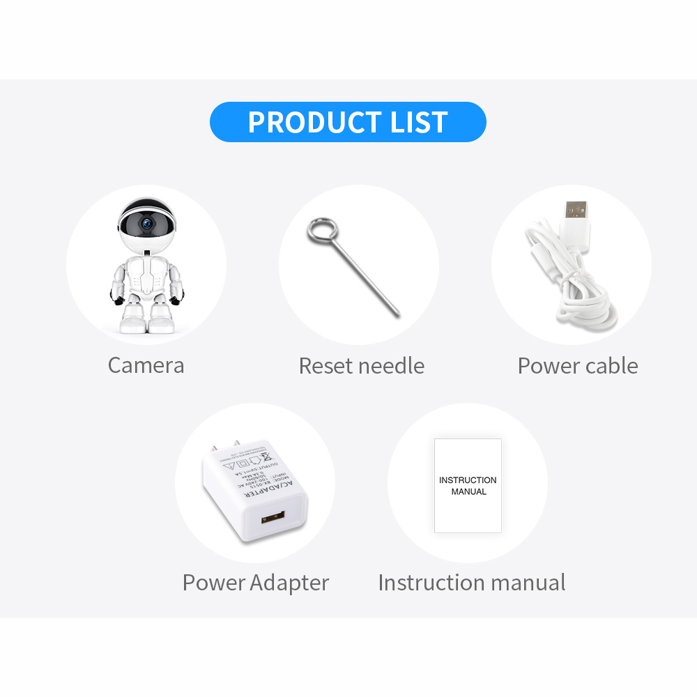 Cámara De Seguridad Wifi Robot Monitor De Bebe 360° Yosee