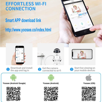 Thumbnail for Cámara De Seguridad Wifi Robot Monitor De Bebe 360° Yosee