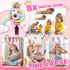 Camara Digital Lente Abatible Selfie Para Niños Sd32 Tripode