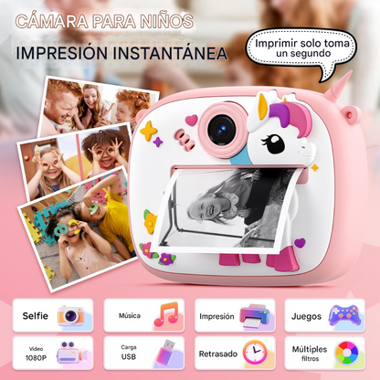 Camara Instantánea Niños Impresion Termica Videos Fotos M300