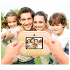 Cámara Instantánea Para Niños Doble Lente Hd 1 Rollos + Sd