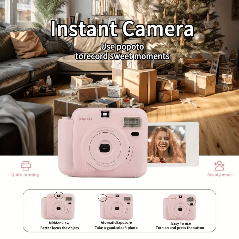 Camara Instantanea Popoto A Color Incluye Incluye Films 10