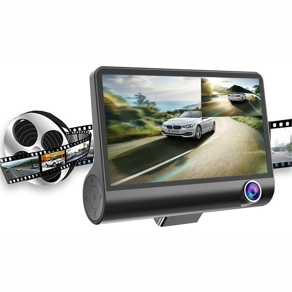 Cámara Para Carro 3 Lentes Visión Nocturna Trasera 1080p