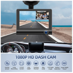 Cámara Para Carro 3 Lentes Visión Nocturna Trasera 1080p