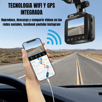 Thumbnail for Camara Para Carro Con Gps Wifi Sensor 24/7 2k Pantalla Lcd