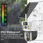 Cámara De Seguridad Con Panel Solar Sim 4g Wifi Lente Dual